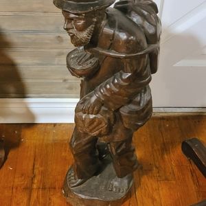 Hand carved statue
